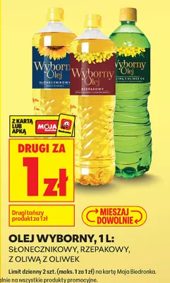 Olej słonecznikowy promocja w Biedronka
