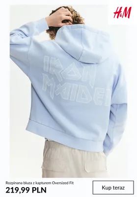 Rozpinana bluza z kapturem Oversized Fit H&M promocja w H&M