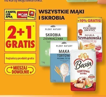 Mąki i skrobia promocja w Biedronka