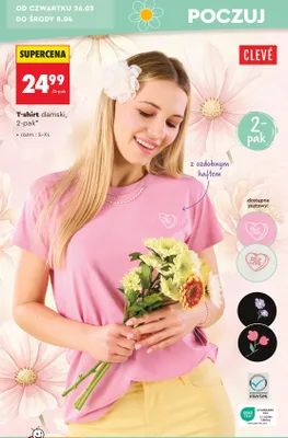 T-shirt damski xs-3xl promocja w Biedronka