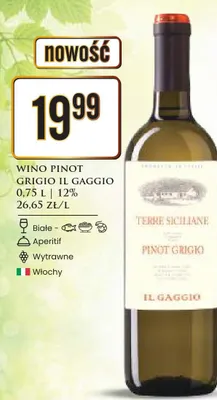 Wino Pinot Grigio promocja w Dino