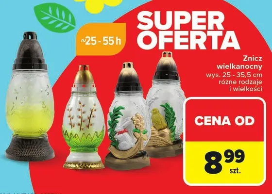 Znicz wielkanocny różne rodzaje i wielkości promocja w Carrefour Market