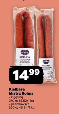 Kiełbasa peerelowska Mistrz Rohus promocja w Netto