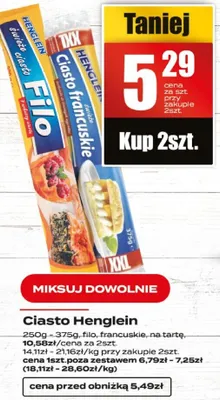 Ciasto filo promocja w Supeco