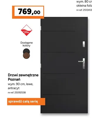 Drzwi zewnętrzne Poznań promocja w Bricoman