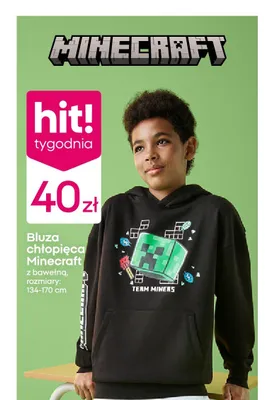 Bluza chłopięca Minecraft promocja w Pepco