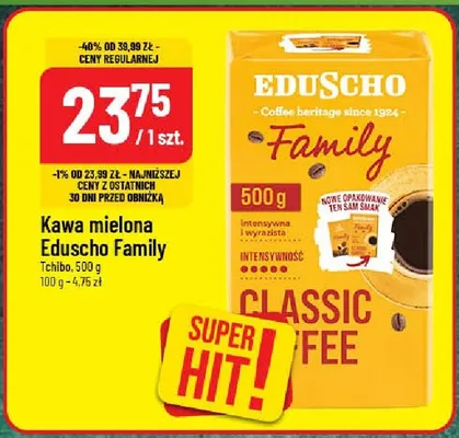 Kawa mielona Eduscho Family promocja w POLOmarket