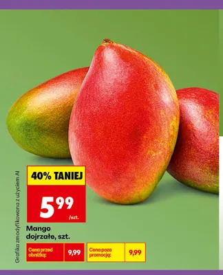 Mango dojrzałe promocja w Biedronka