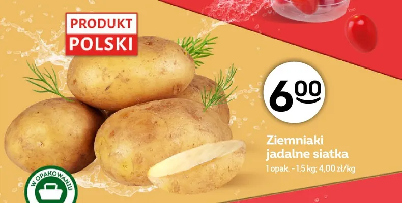 Ziemniaki jadalne siatka polskie promocja w Żabka