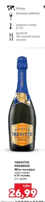 Wino musujące Trevitto Prosecco promocja w Kaufland