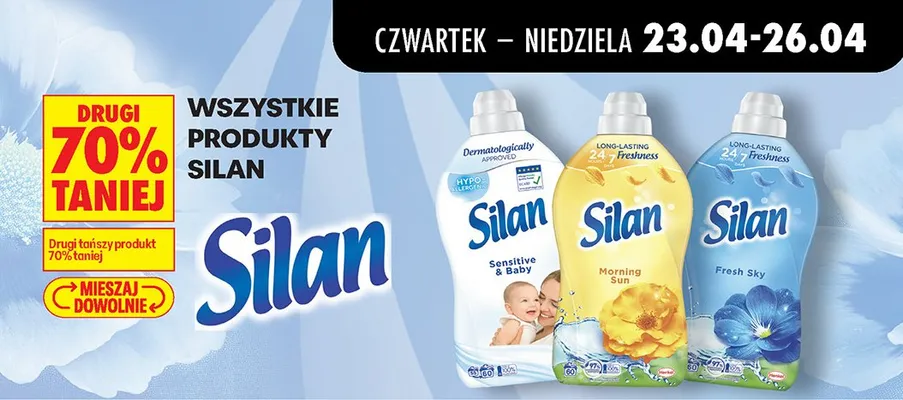Płyn do płukania Silan Sensitive & Baby promocja w Biedronka