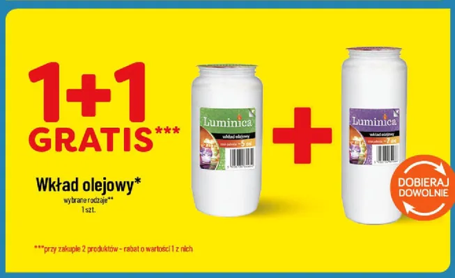 Wkład olejowy Luminica czas palenia ~7 dni promocja w POLOmarket