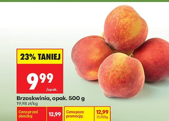 Brzoskwinia promocja w Biedronka