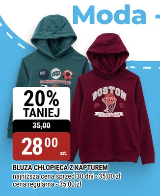 Bluza chłopięca z kapturem promocja w bi1