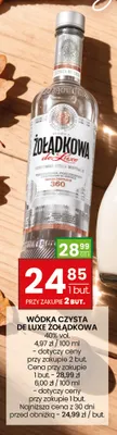 Wódka Czysta de Luxe Żołądkowa promocja w Twój Market