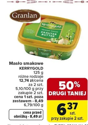 Masło smakowe promocja w Carrefour Market