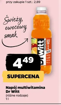 Napój multiwitamina Dr Witt promocja w Netto