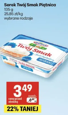 Serek Twój Smak wybrane rodzaje promocja w Delikatesy Centrum