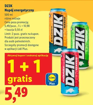 Napój energetyczny promocja w Lidl