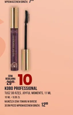Tusz do rzęs Kobo Professional Joyful Moments promocja w Drogerie Natura