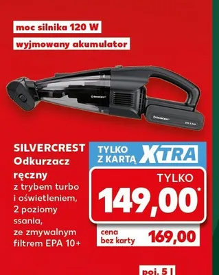 Odkurzacz ręczny Silvercrest promocja w Kaufland