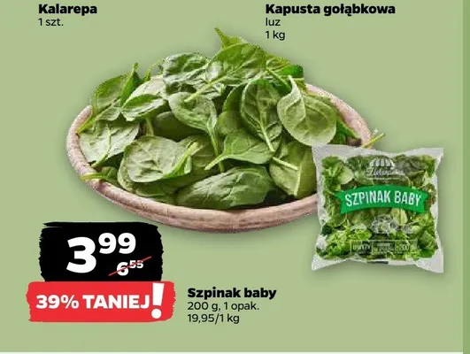 Szpinak baby Zieleniak promocja w Netto