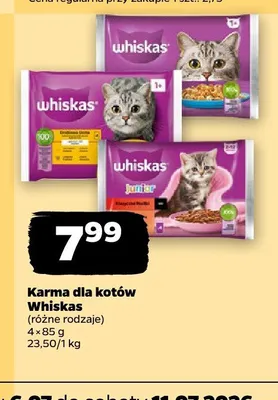 Karma mokra dla kotów Whiskas Junior 4-pak 85 g promocja w Netto