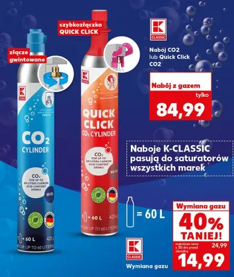 Nabój CO2 lub Quick Click CO2 promocja w Kaufland