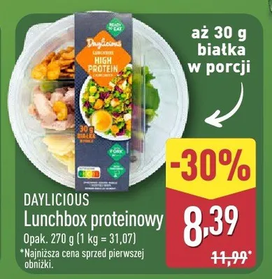 Lunchbox proteinowy promocja w Aldi