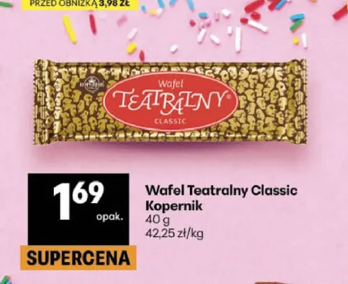 Wafel Teatralny Classic Kopernik promocja w Delikatesy Centrum
