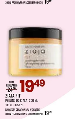 Peeling do ciała Ziaja Fit promocja w Drogerie Natura