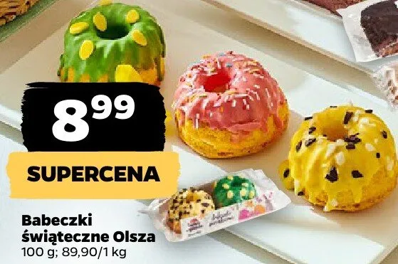 Babeczki świąteczne Olsza promocja w Netto