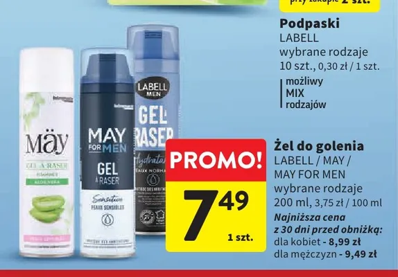 Żel do golenia May for Men promocja w Intermarche