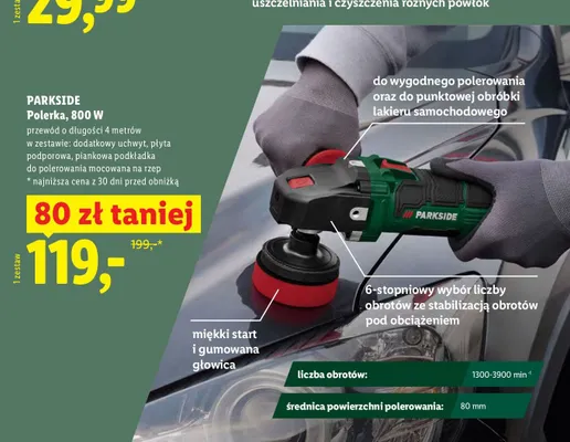 Polerka Parkside promocja w Lidl