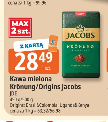 Kawa mielona Jacobs Krönung promocja w Leclerc