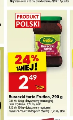 Buraczki tarte Frutico promocja w Twój Market