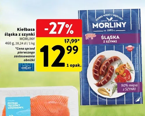 Kiełbasa śląska z szynki Morliny promocja w Intermarche