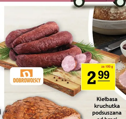 Kiełbasa kruchutka podsuszana od braci Dobrowolscy promocja w Gram Market