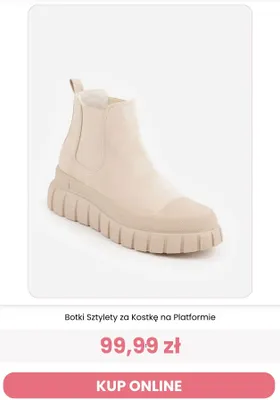 Botki sztylety za kostkę na platformie Renee promocja w Renee