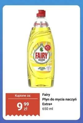 Płyn do mycia naczyń Fairy Extra+ promocja w Biedronka