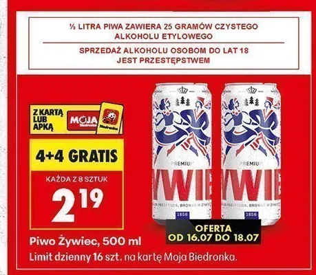 Piwo Żywiec promocja w Biedronka