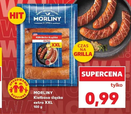 Kiełbasa śląska extra XXL Morliny promocja w Kaufland