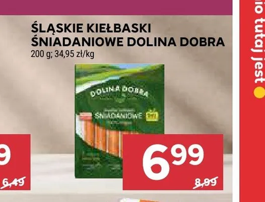 Śląskie kiełbaski śniadaniowe Dolina Dobra promocja w Stokrotka