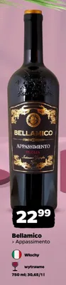Wino czerwone wytrawne Bellamico Appassimento promocja w Netto