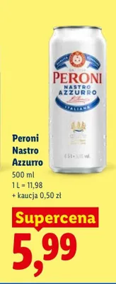 Piwo Peroni Nastro Azzurro promocja w Lidl