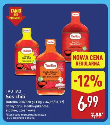 Sos chili słodki Tao promocja w Aldi