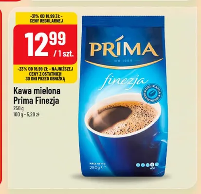 Kawa mielona Prima Finezja promocja w POLOmarket