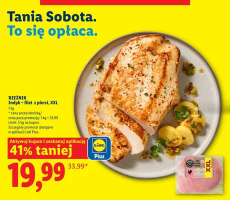 Filet z piersi indyka Rzeźnik XXL promocja w Lidl