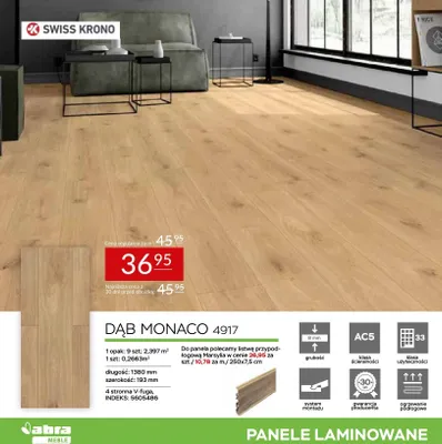 Panel laminowany Dąb Monaco 4917 promocja w Abra Meble