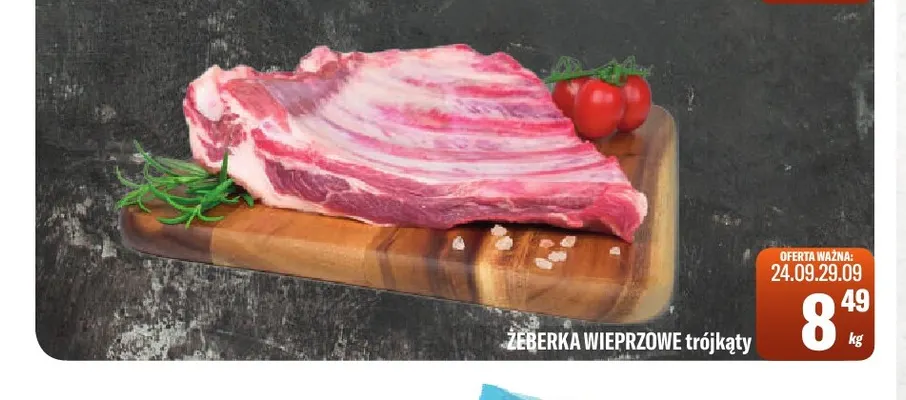 Żeberka wieprzowe trójkąty promocja w Tomi Markt